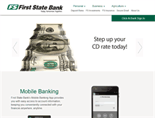 Tablet Screenshot of firststatebanks.com